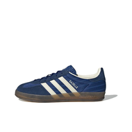 Adidas Originals Gazelle Indoor Women's Blue Low Top Sneakers, Comfortable Wear-resistant Versatile 