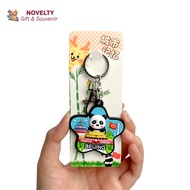 GANTUNGAN Panda Beijing Keychain Souvenir by China