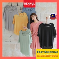 Baju tidur wanita🔥 Baju tido perempuan🔥 ✰BEHAUL Ice Silk Pyjamas Women Sleepwear Women Nightwear Lou