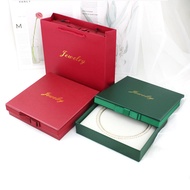 Tote Bag Necklace Display Box Practical Packaging Jewelry Box Bow Stud Bracelet Set for Jewelry Stor
