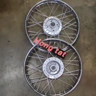 1.40x17 RIM CHROME besi hub std lidi chrome rim standard SET HONDA 70 C70 gbo fame ex5 high power ex