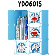 Joy Mart 6 Door Wardrobe Character plastic multi-purpose assemble portable wardrobe