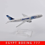1:400 Scale Toy planes 16CM Egyptair B-777 Aircraft Model B777 Passenger Aircraft Alloy Model Collec