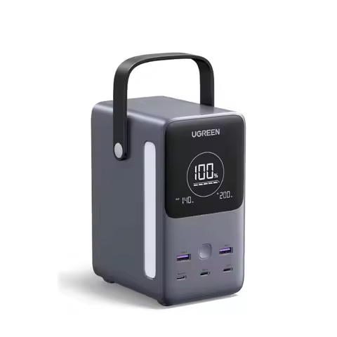 UGREEN 300W 48000mAh Portable Charger Power Bank with Smart Digital Display, Lighting and SOS Mode, 