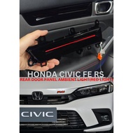 HONDA CIVIC FE RS REAR DOOR PANEL AMBIENT LIGHT(RED)PLUG N PLAY SET