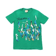 RENOMA Green Painted T-shirt 100% COTTON