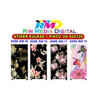 1-door refrigerator door sticker code 69-72