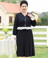 Đầm suông trung niên bigsize đầm u50 u60 cao cấp -Ga223