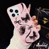Spring Butterfly Ribbon Glitter Butterfly IMD Case For Realme 10 9i 8i 8 7 Pro 7i Global 6 6S 6i 5 5