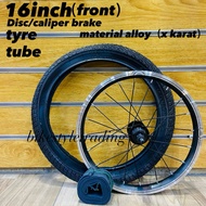 COMBO SET ALLOY RIM BASIKAL 16inch TAYAR TUBE/Tayar basikal/Tube basikal/Alloy rim basikal/Tyre bicy
