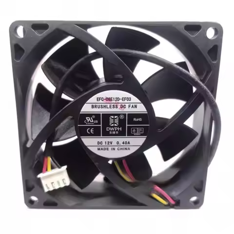 New original EFC-08E12D-EF03 8cm 8025 12V 0.40A 80*25mm 3-wire speed measuring cooling fan