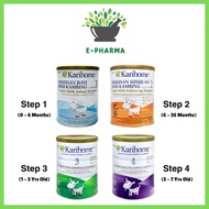 Karihome Susu Tepung Kambing Step 1 (0-6mths) 400g, Step 2 (6-36mths) 400g, Step 3 (1-3 y/o) 900g, S