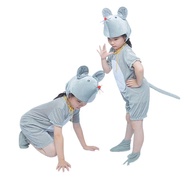 🔥Ready Stock🔥Children's Little Mouse Eating Chili Performance Costume For Kids 3 To 14 Yrs Halloween