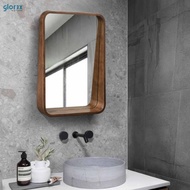 GLOREX(50 x 70cm)Wooden Mirror/Wood Frame/Toilet Cermin Bulat/Round Kayu/Ikea Wood Mirror/Ikea round mirror cabinet