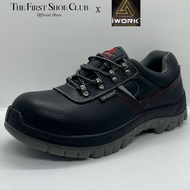 IWORK Safety Boot Steel Toe Laces Steel Plate Anti Slip Leather Working Shoes W97-9708