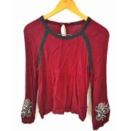 Filanto embroidery sleeve blouse