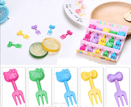 Gratis Ongkir - Food Picks Bento Anak / 10Pcs Garpu Anak Karakter Food Picks / Hiasan Bekal Lucu