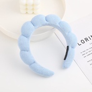 Sponge Headband Korean Face Wash Headband Retro French Hair Ribbon Womens Hair Tie Tali Rambut 发带