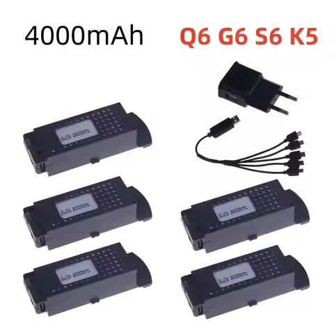Original Q6 S6 G6 T6 K5 3.7V Battery 4000mah for Q6 S6 G6 T6 K5 8K RC Quadcopter Spare Parts For Q6 
