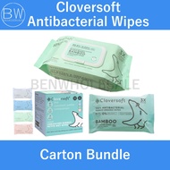 Cloversoft Plant-Based Unbleached Bamboo 99.9% Antibacterial Organic Wet Wipes