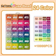 Refill 2.6mm Perler Beads Mini Fuse Beads, 24 Bright & Fun Colors, 1000 Beads Per Set For Fun Crafts
