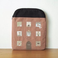 cat soup co ipad pouch 11 in : brick