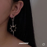 y2k y2k Accessories y2k Earrings Thorn Hollow Heart Dark y2k Sweet Cool Girl Hot Asian Culture Mille