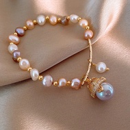 【ks1148.my】 Lucky Cat Baroque Pearl Bracelet Female Fashionable Light Luxury Bracelet Niche Fashion 