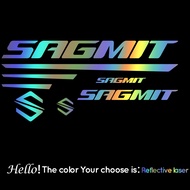 SAGMIT Bike Frame Stickers Bicycle Stickers Die-cut Vinyl Decal MTB Frame Decals Sticker Reflective Bike Decorative Decals