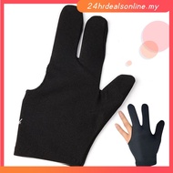 【HRDEAL】Snooker Billiard Glove Left Right Hand Pool Cue Glove Three Finger Open Glove