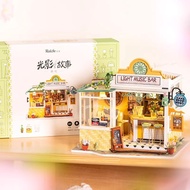 R ROLIFE ROLIFE Light Shadow Story Bar DIY Handmade Cabin Art House Miniature Model House Assembling