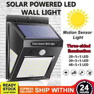 🔥PROMO🔥 Solar Powered PIR Motion Sensor 20 30 48 LED COB Wall Light 3 Sided Iliumination Water Resis