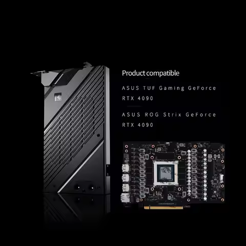 Granzon Custom GPU Water Block For Asus ROG Strix / TUF Gaming GeForce RTX 4090 , PC Water Cooling B