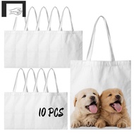 Sublimation Tote Bags Blanks 15 X 13 Inch Polyester Canvas Tote for DIY Crafting Heat Transfer Bag f