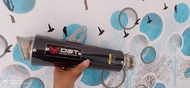 Knalpot racing original DST Racing M1 long carbon inlet 50mm silincer only knalpot motor universal