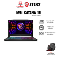 MSI KATANA 15 B13VEK 046MY GAMING LAPTOP RTX4050 ( I7-13620H , 16GB RAM, 1TB SSD , RTX405015.6"FHD (144Hz) ,  , W11)