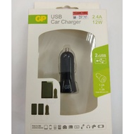 GP 2.4A 12W Usb Car Charger (1.2A + 1.2A)