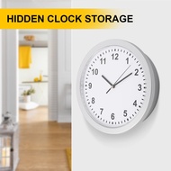 Wall Clock Hidden Safe, Secret Stash Safe for Cash & Jewelry, Hidden Compartment Wall Clock