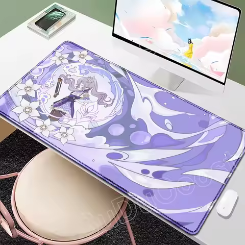 Mice Mat Genshin Impact Liyue Desk Mat Anime Mouse Pad Pretty Yelan Tartaglia Keqing Yanfei MousePad