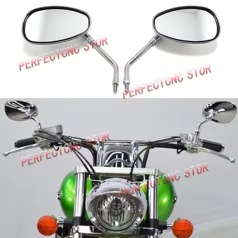 Chrome Rearview Mirrors For Suzuki Boulevard M109R M90 M95 C109R C50 C90 Marauder Intruder Volusia V