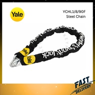 Yale YCHL 1/8/90F Hardened Steel Chain Gate Lock Bicycle Chain