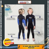 IST Scout 3mm Child Wetsuit - Ocean Blue / Pakaian Selam Anak Anak / Wetsuit Anak