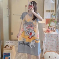 Sleepwear Night Dress Korean Homewear for Women Comfy Lounge Dress Plus Size Pajama Nightgown #15