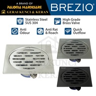 BREZIO FDBZ 1711 FDBZ 1711SS FDBZ 1711MB FDBZ 1711GM Floor Drain Strainer Bathroom Drain Odor Stainl