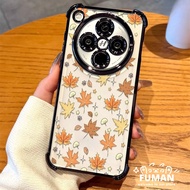 Autumn Maple Leaf Plating Frame Phone Case For Realme 9 8 Pro 8S 7 5 Q5i Q5 Q3S Q3T Q2 P4 Power P3 L