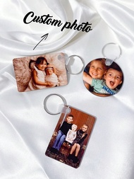 กุญแจห้อยคอไม้ MDF กลมสี่เหลี่ยมหัวใจ ตามสั่ง ที่ระลึกส่วนบุคคลที่เหมาะสำหรับของขวัญวันวาเลนไทน์ ของ