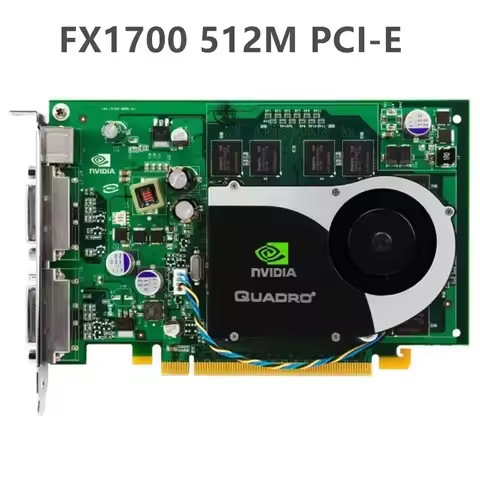 Quadro FX 1700 graphics card, 512MB, Dual DVI, PCI-E, CN-0RN034, PCIe X16, 0RN034, FX1700, 512MB, wo