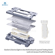 REGJU QIANLI 8in1 ISocket US การติดตั้งสำหรับ iPhone 15 14 13 12 11 Pro MAX XS เมนบอร์ดทดสอบแบบเป็นช