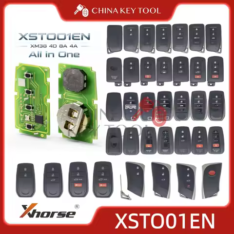 Xhorse XSTO01EN Univeral Smart Key for Toyota XM38 Support 4D 8A 4A All in One Global Version With K