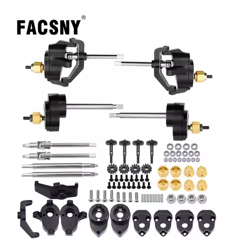 Aluminum TRX4M Straight Axles Change To Portal Front Rear Axles For 1/18 RC Crawler TRX4-M Ground Cl